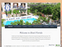 Tablet Screenshot of hotelfloridasorrento.com